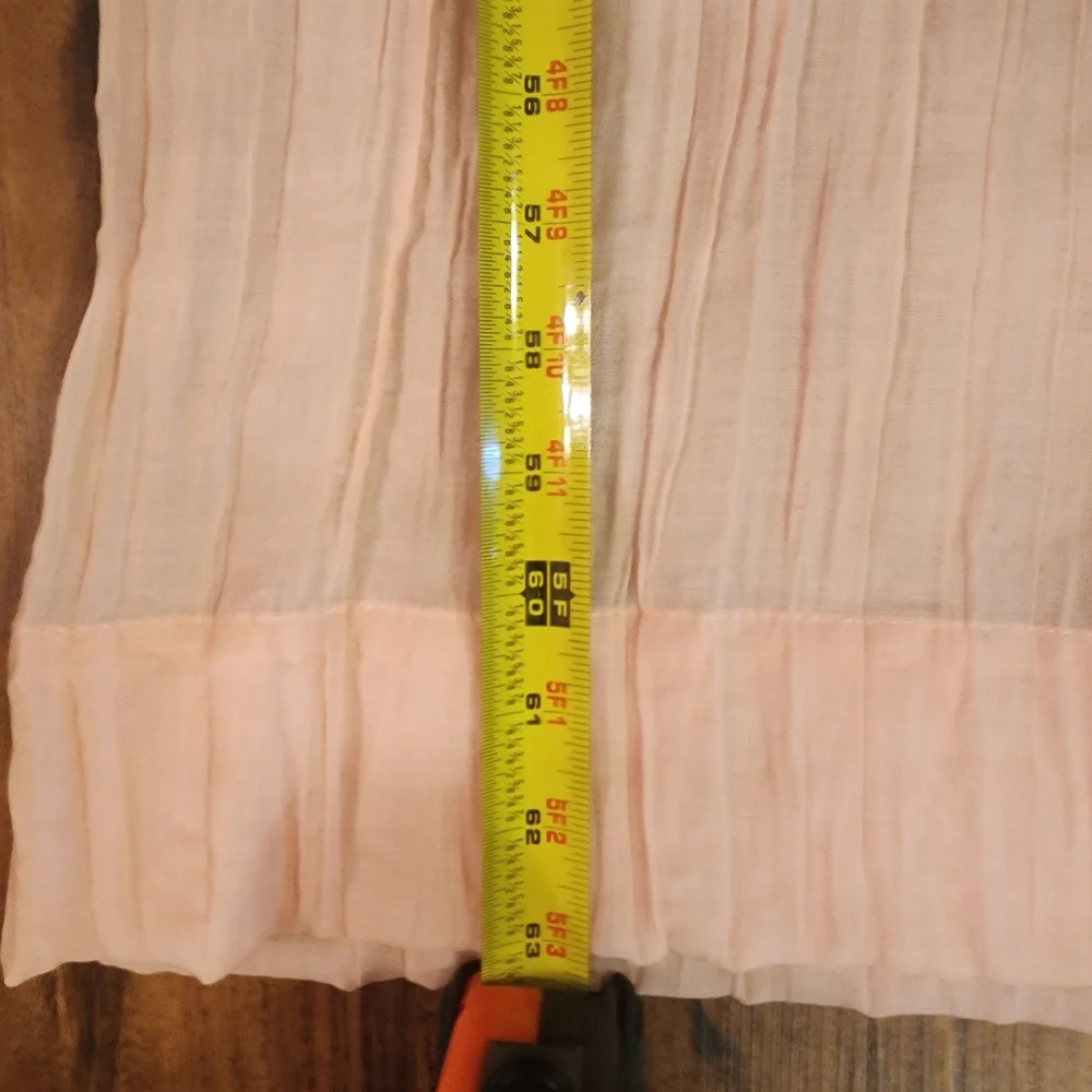 Opalhouse Blush Pink Crinkled Curtain 4 Panals. NWT